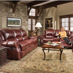 Brand New! 2pc Leather Living Room Set 😍/ Take It home With $39down / Hablamos Español Y Ofrecemos Financiamiento 🙋🏻‍♂️