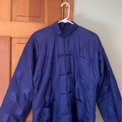 New silk jacket quilted large