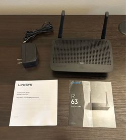 Linksys AC1200 Gigabit WiFi Router (Model EA6350)
