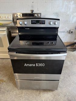 Amana Stainless Steel Electric Range stove