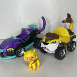 Paw patrol cat pack vehicles and figure