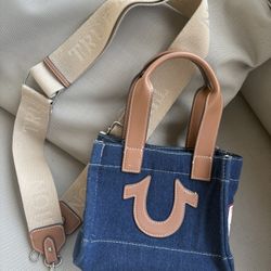 True Religion denim mini tote crossbody shoulder bag y2k purse