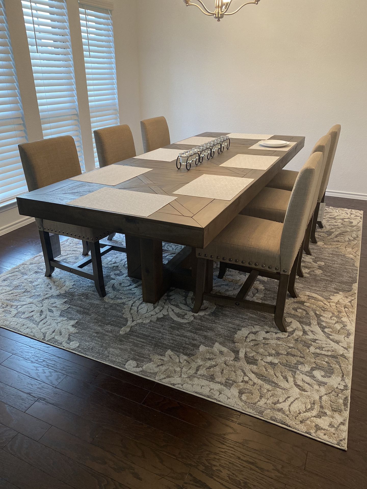 Dining Table - Palazzo Rectangle W/ 6 Chairs