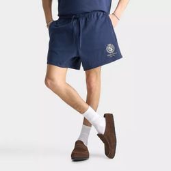 Men's Polo Ralph Lauren Script Crest Logo 5" Jersey Shorts - Newport Navy - S