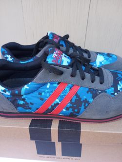 Double Red Digital Camo Sneakers Size 11