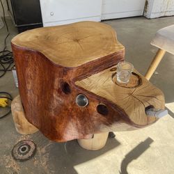 Wood Stump side table