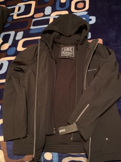 Men Buffalo David Bitton jacket with hoodie medium