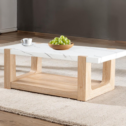 White/Natural Coffee Table