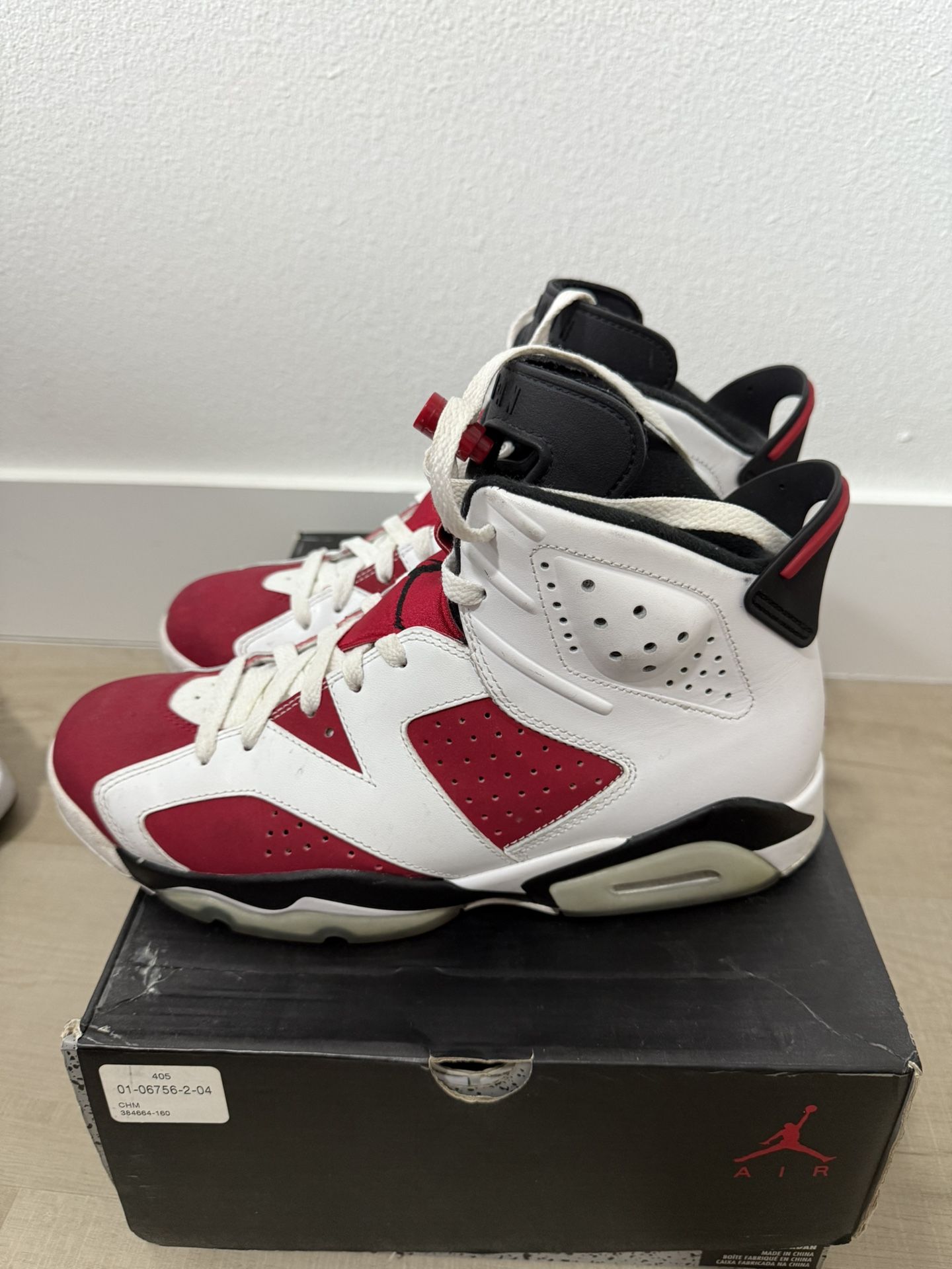 Air Jordan 6 Retro Carmine 2014 Sz 9