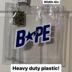  Bape Plastic Tote Bag Clear