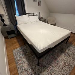 Queen Bed Frame and Mattress Foam 