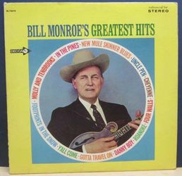Vinyl LP Rare Vintage-Bill Monroe's Greatest Hits-Decca DL 75010