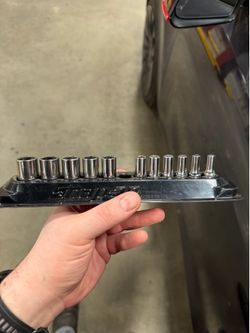 Snap on 1/4 socket set