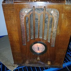 Antique Tombstone Radio by Fairbanks-Morse