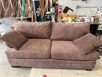 One sofa one loveseat one chair and two lamps