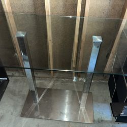 Big Bar Or Dinner Thick Heavy Duty Glass Table