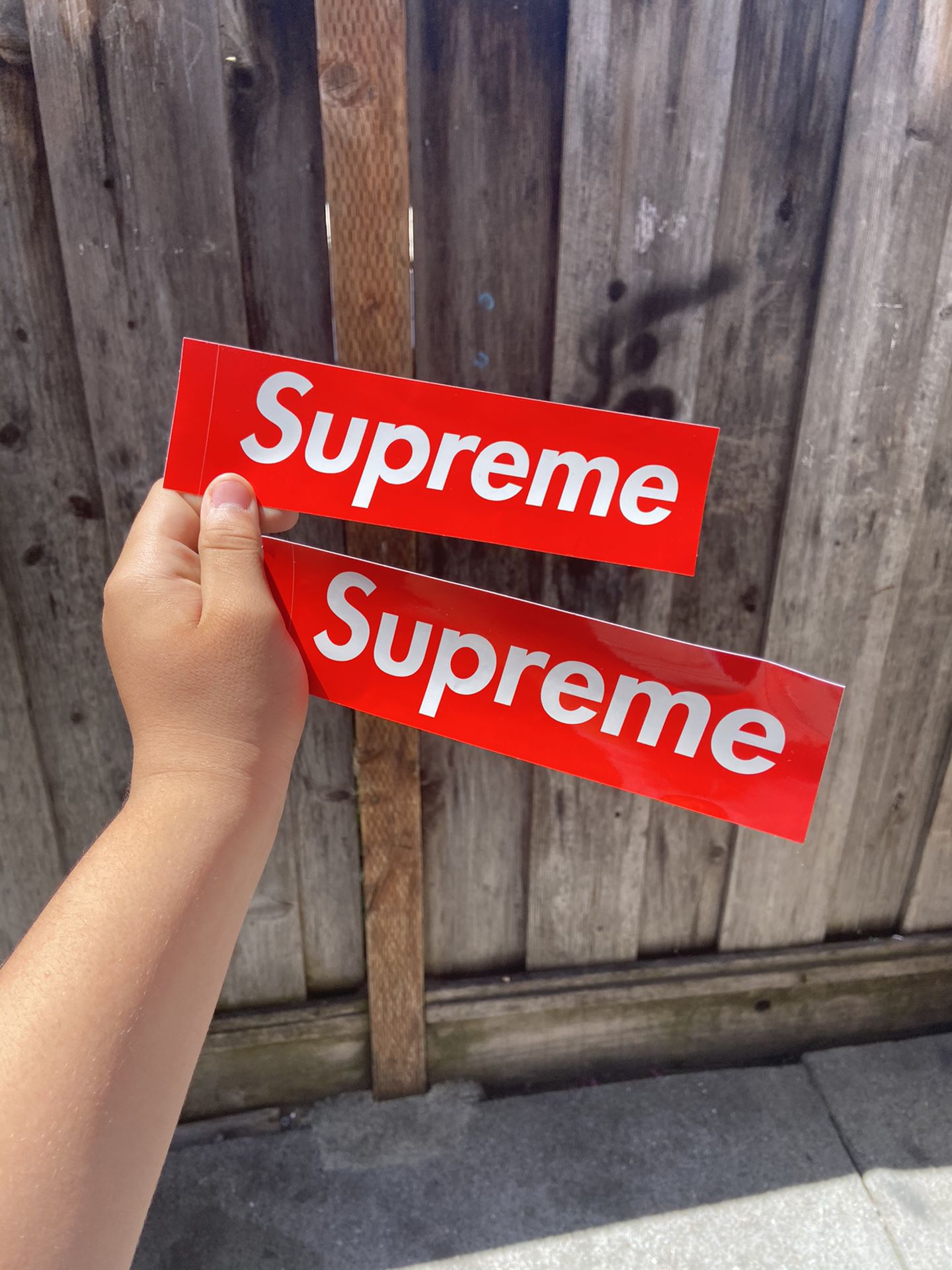Real supreme box logo sticker