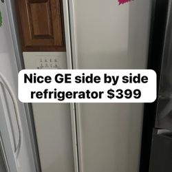 Nice GE Side By Side Refrigerator 