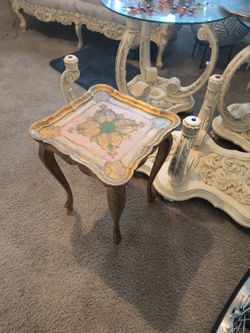 Gold flaked cedar wood handcarved