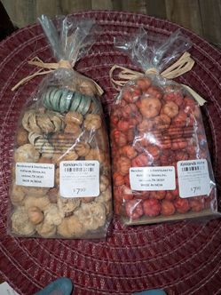 Kirkland's Home Mini Filler Pumpkins Decorative Bags – Set of 2