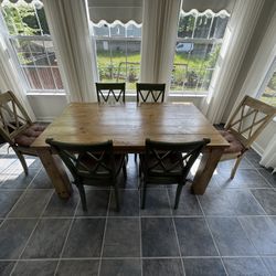 Ashley Mestler Rustic Dining Set w/6 Chairs