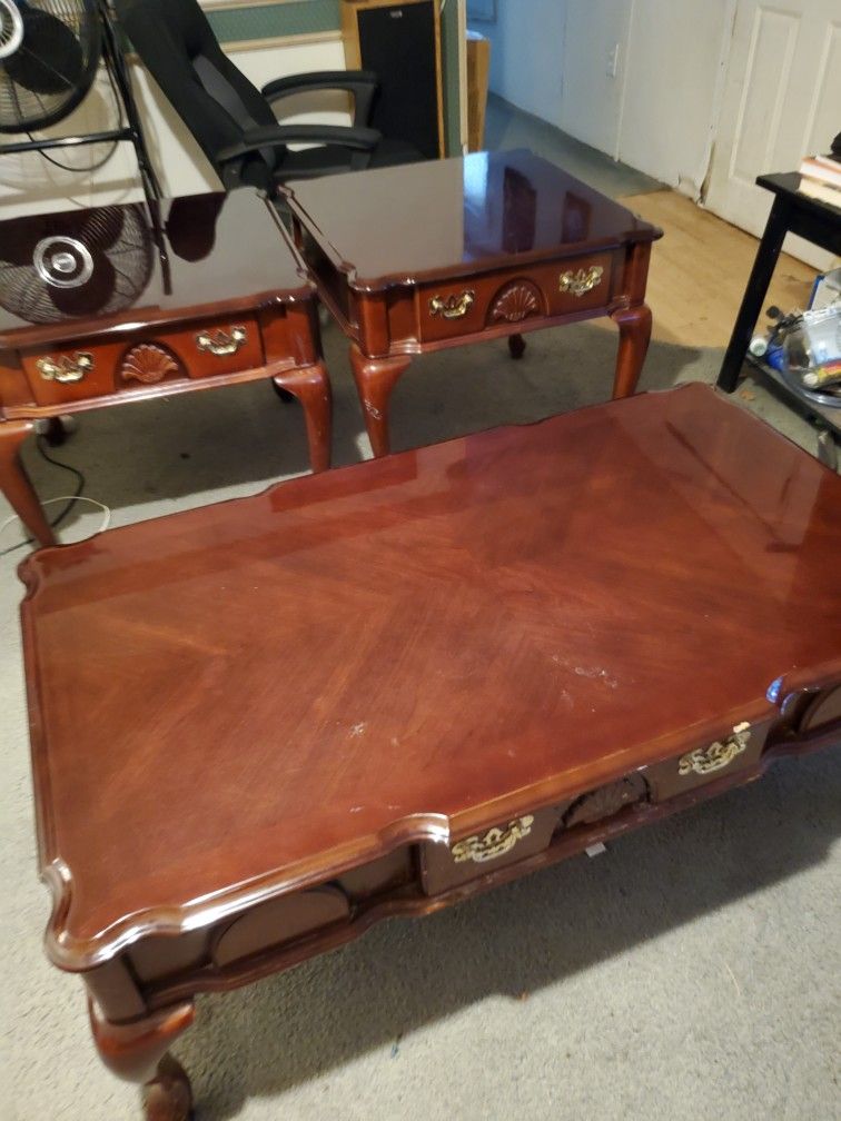 Coffee Table and End Tables