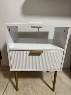 Nightstand with Charging Station,