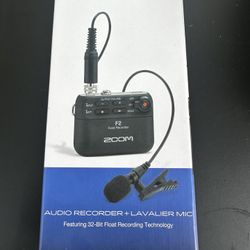 Zoom F2 Field Recorder + Lavalier Mic 
