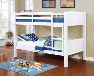 Bunk Bed Twin Twin White finish, New Especial price