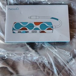 USB C 3.2 Hub 10Gbps Gen2 with 5 USB C 3.2, 2 USB A 3.2, PD 100W Max, Thunderbolt 3 | 4 Hub 8-Ports for MacBook, iPad, iPhone 15/Pro/Max, Dell, HP, Sa