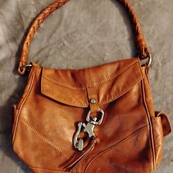 Fracesco Biasia Tan Leather Shoulder Purse