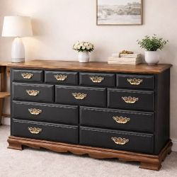 Solid Wood Vintage Dresser