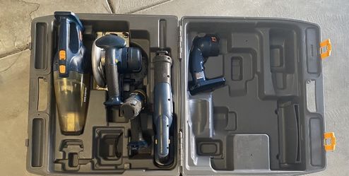 RYOBI 18v Tools & Hard Case Tool box