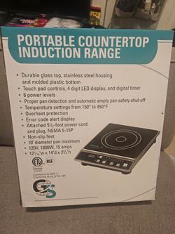 Global Solutions GS1681 Portable Induction Range/Stove