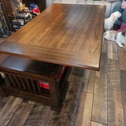 Wood Coffee Table TV Table
