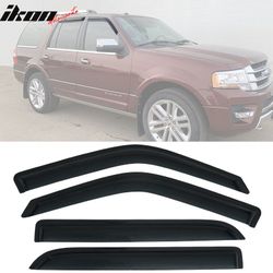 Fits 97-17 Ford Expedition & 98-17 Lincoln Navigator 4PCS Window Visors Tape-On