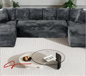 New! Super Comfy ~ Luxurious Soft Touch Sofa Sectional! Queen Sleeper! 