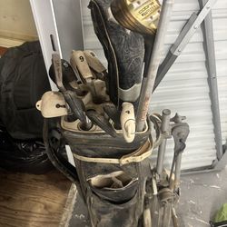 Golf clubs & bag