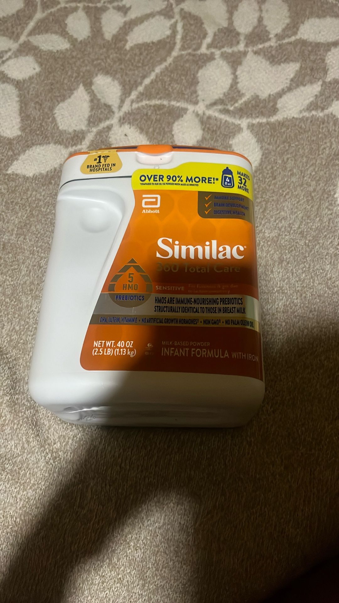 Similac 360  40 Oz Total Care Sensitive Infant Formula 