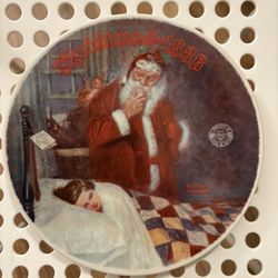 Norman Rockwell Christmas Plate