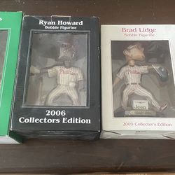 (8)  Philadelphia Phillies Bobble Head Lot