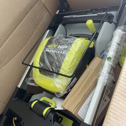 RYOBI 40V HP Brushless Whisper Series 21. in Walk Behind Self-Propelled All Wheel Drive Mower - (2) 6.0 Ah Batteries & Charger