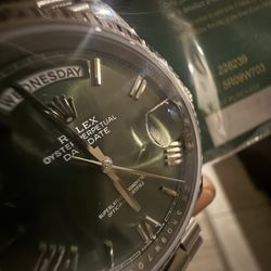 ROLEX 41mm Platinum Anniversary Day-Date 