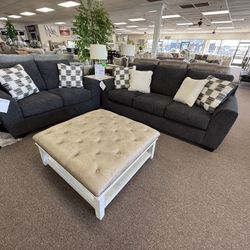 2 PC SOFA AND LOVESEAT 