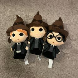 3 Harry Potter Plushy
