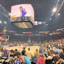 SUNS VS LAKERS LOWER LEVEL ROW 2