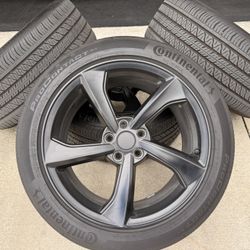 SET OF 19” OEM 2025-2026 Tesla Model Y Cross Flow  Juniper TPMS SENSORS  INCLUDED Wheels Rims