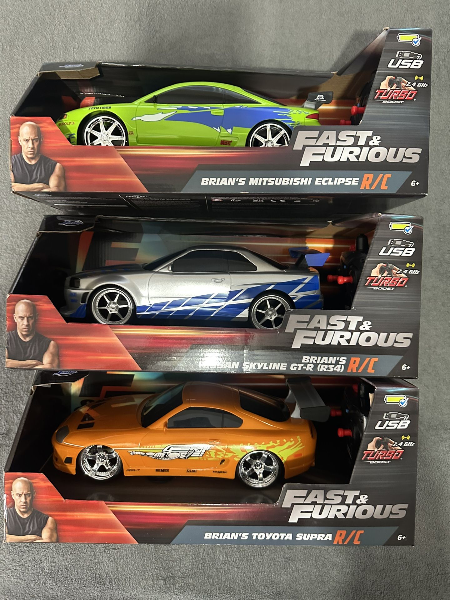 Fast & Furious R/C Lot Of 3