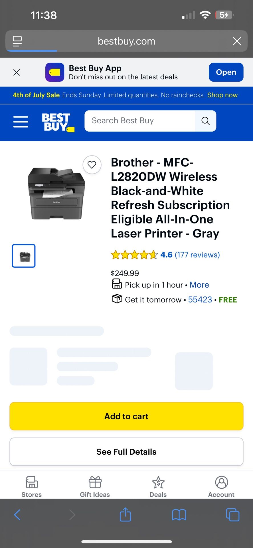 Brother MFC L2820DW WIRELESS BLACK AND WHITE ALL IN ONE LASER PRINTER