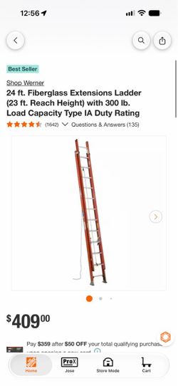 24 ft. Fiberglass Extensions Ladder